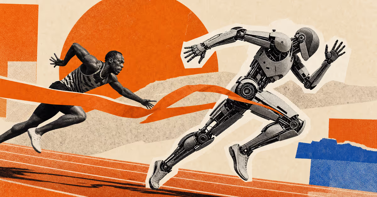 Robots beat Usain Bolt's 100m record